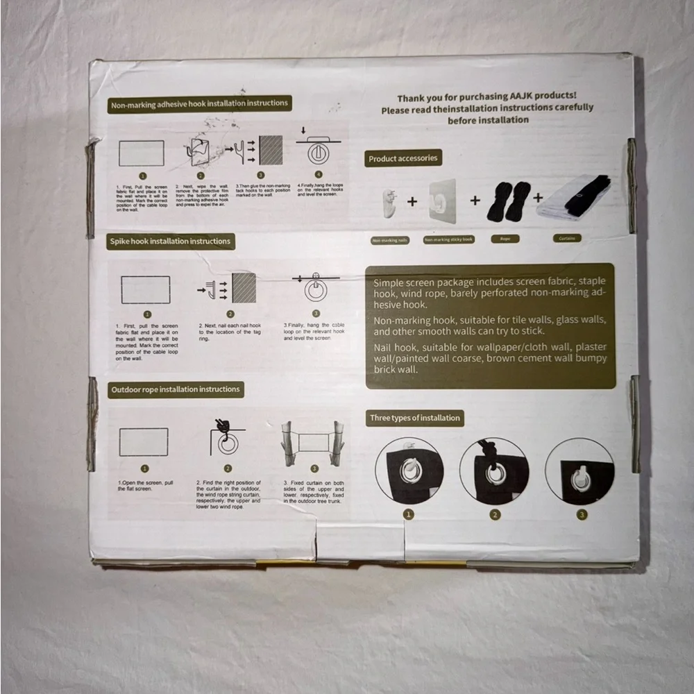 White Projector Screen 150 inch